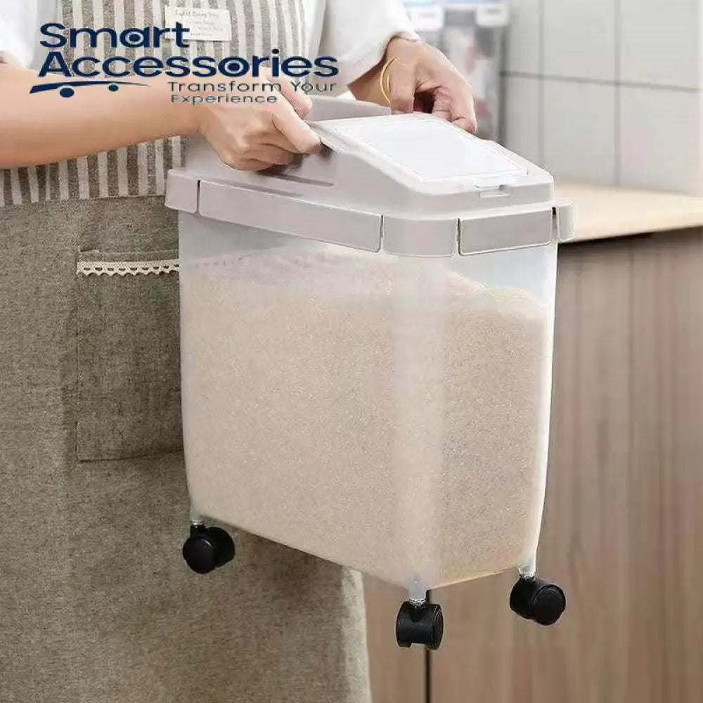Flask Container Rice 10Kg Rice Storage Container With Wheels – Smart Accessories PK