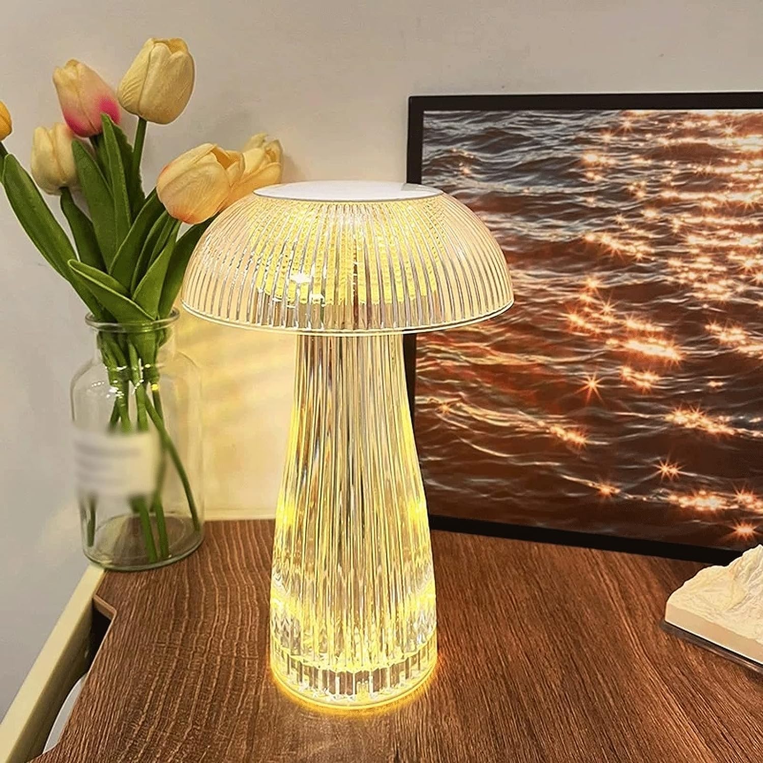 Atmosphere Decoration Crystal Table Plug In Lamp