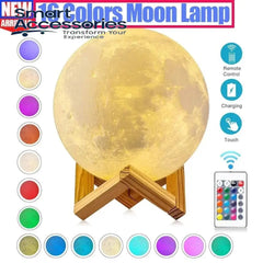 16 Colours 3D Moon Night Lamp