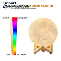 16 Colours 3D Moon Night Lamp