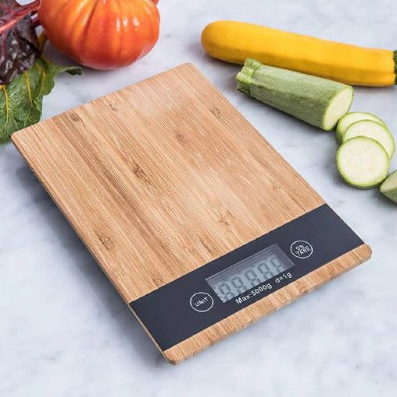 Wooden Digital Scale With LCD Display