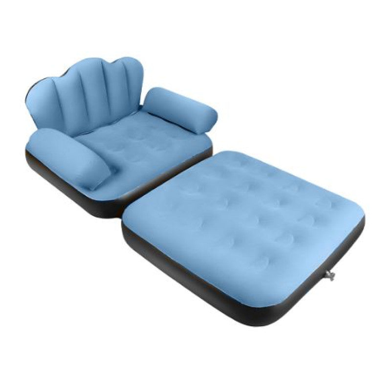 Inflatable Sofa Bed, Stable Dual-use Inflatable Sofa Bed, Multifunctional PVC Flocked Portable for Camping