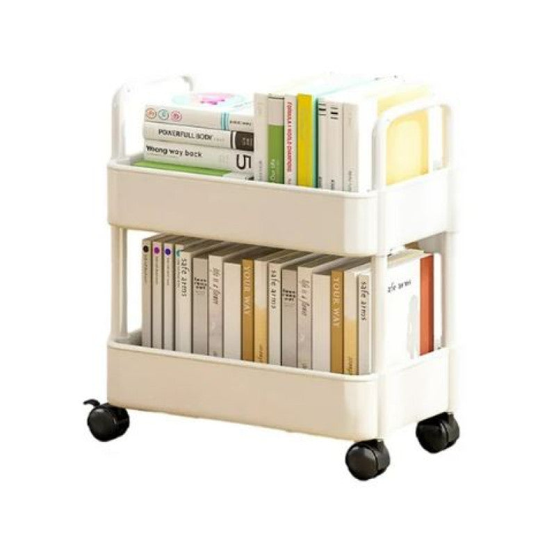 Storage Trolley, Mobile Rolling Utility Cart with Wheels, for Kitchen, Bathroom, Laundry Room, Bedroom