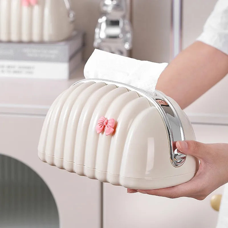 Shell Tissue Box Holder – Decorative & Elegant Design