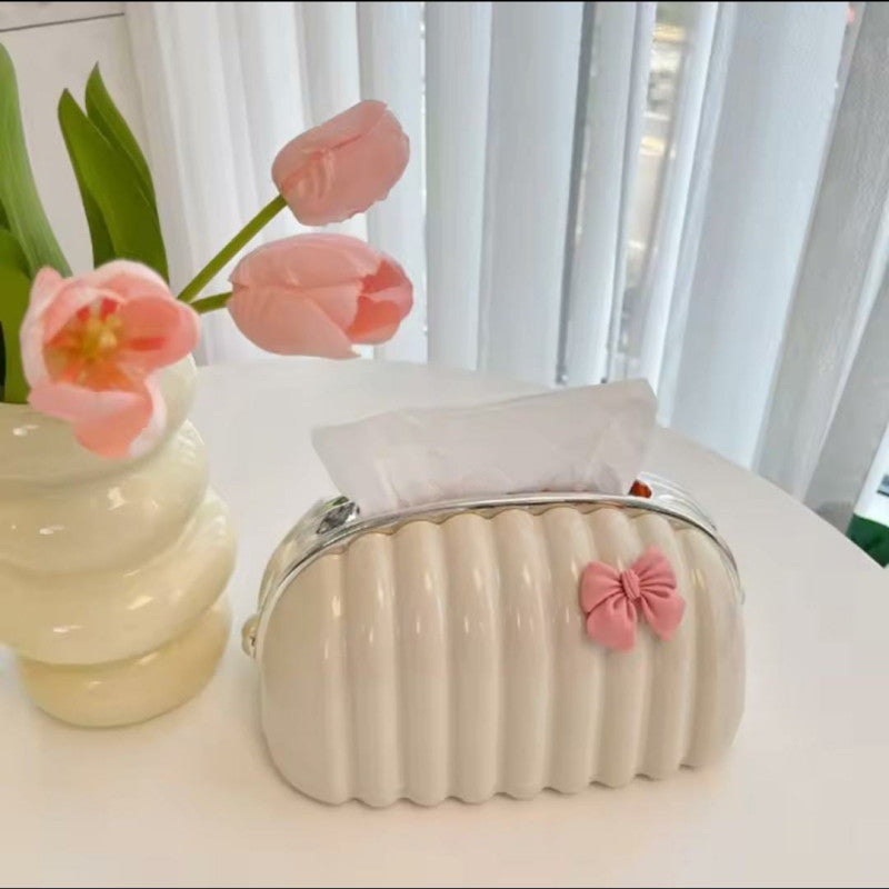 Shell Tissue Box Holder – Decorative & Elegant Design