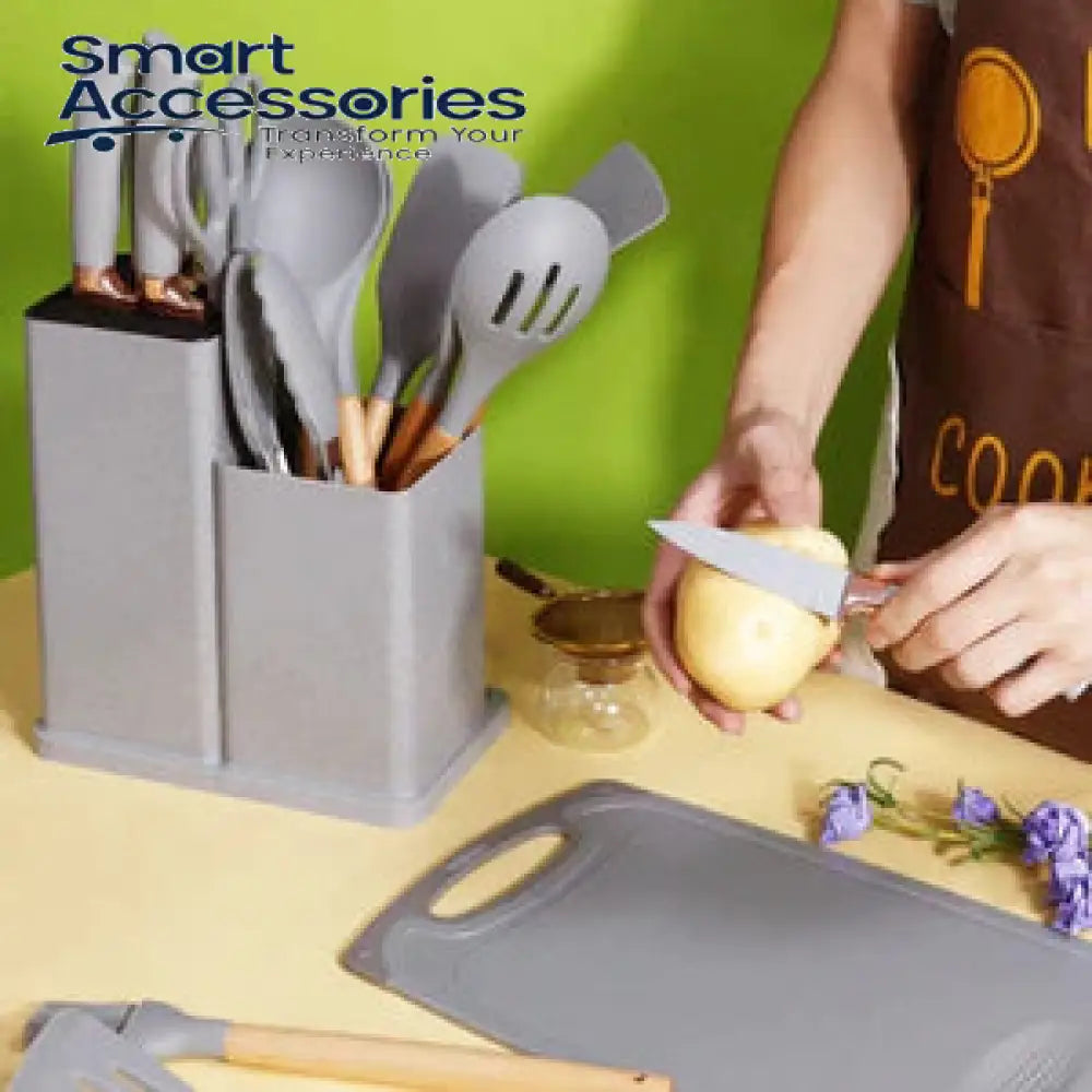 19-Pieces Silicone Kitchenware Utensils Set