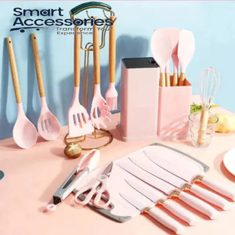 19-Pieces Silicone Kitchenware Utensils Set