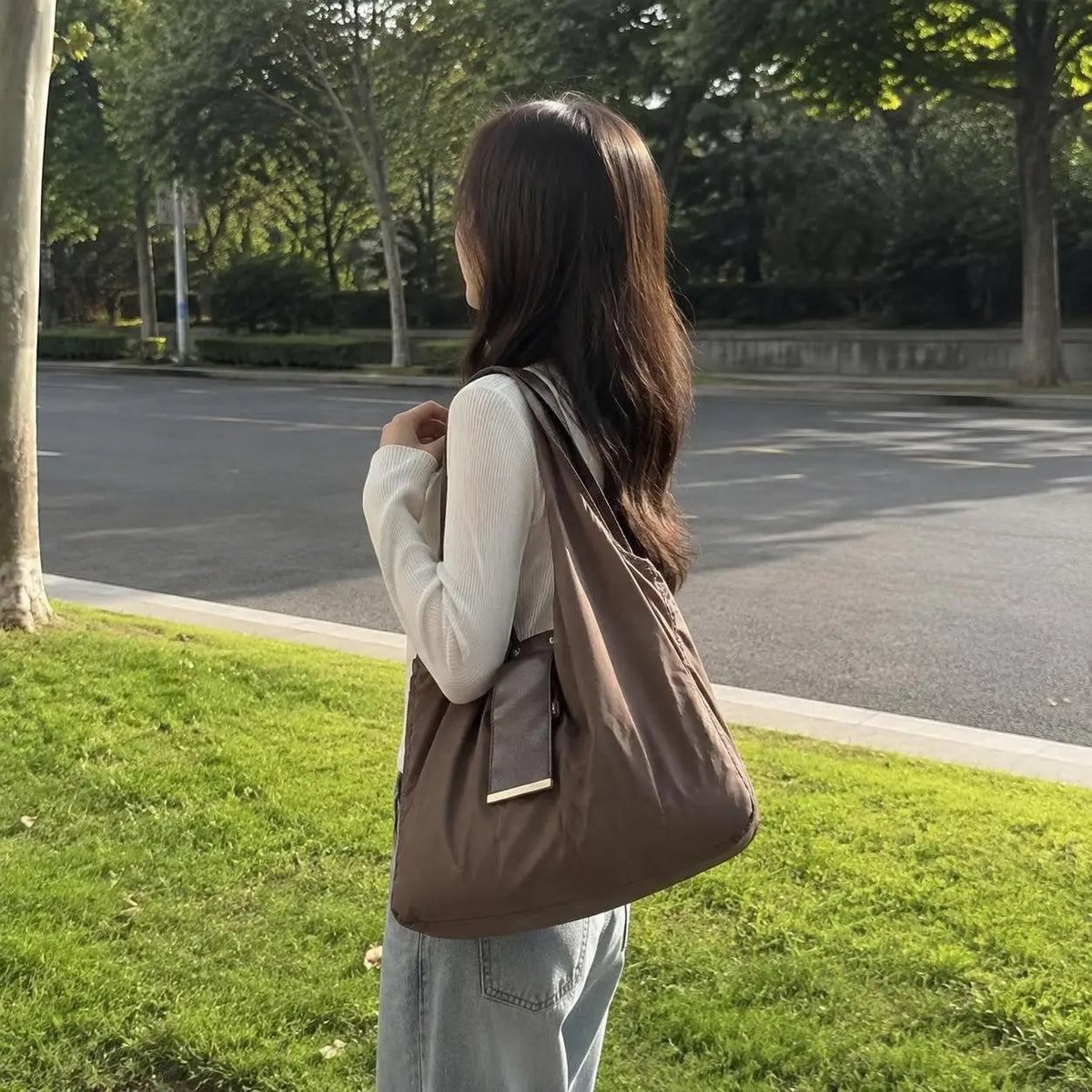 Foldable Keychain Tote Bag – Large Capacity Reusable Shopping Bag