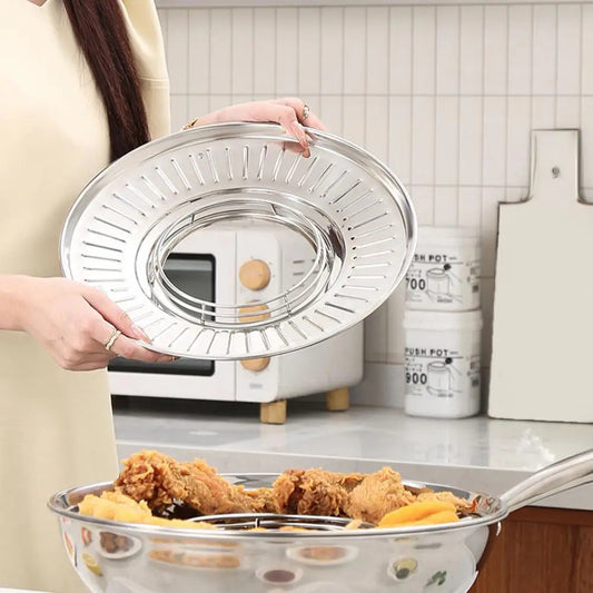 CrispyDrain™ Oil Filter Frying Pan