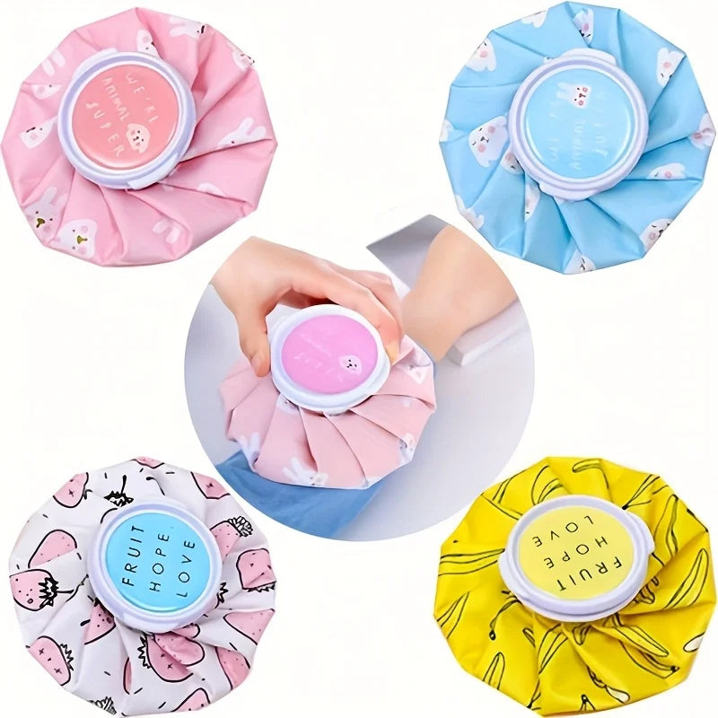 Reusable hot and cold ice packs, mini sports injury ice pack with water bag, nylon material for pain relief and recovery