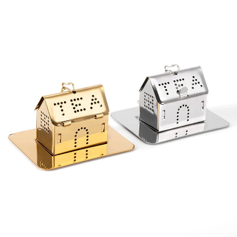 "Cute House Tea Infuser – Stainless Steel Loose Leaf Strainer")