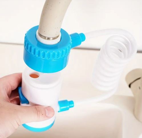 Multi-Functional Faucet Extender – 360° Flexible Kitchen & Bathroom Tap Attachment