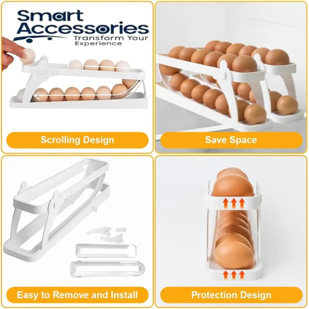 2 Tier Egg Dispenser For Refrigerator