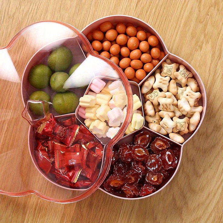 Flower Shape Snack Serving Tray