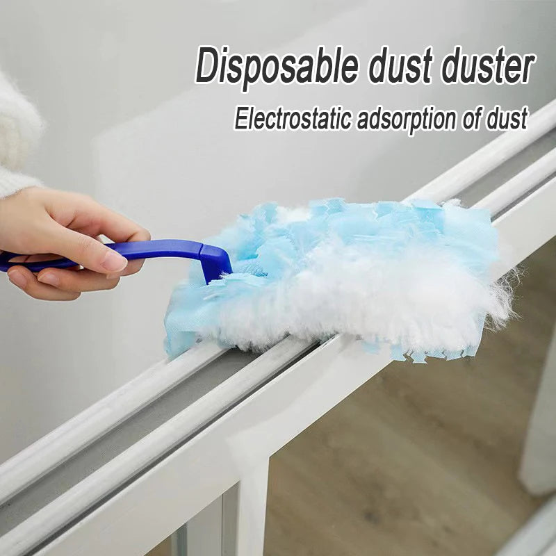 FluffyClean Electrostatic Disposable Duster – Multi-Surface Dust Cleaner