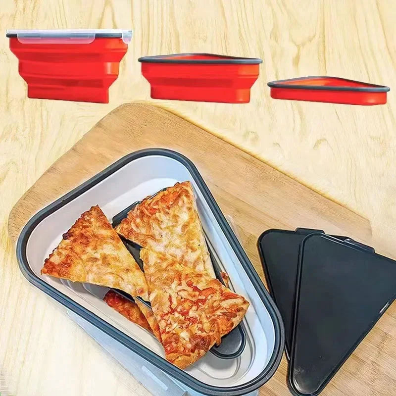 Reusable Pizza Storage Box with 5 Trays – Kitchen Organizer