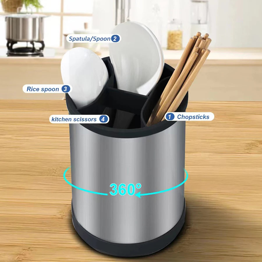 KitchenPro™ Stainless Steel Cutlery Organizer