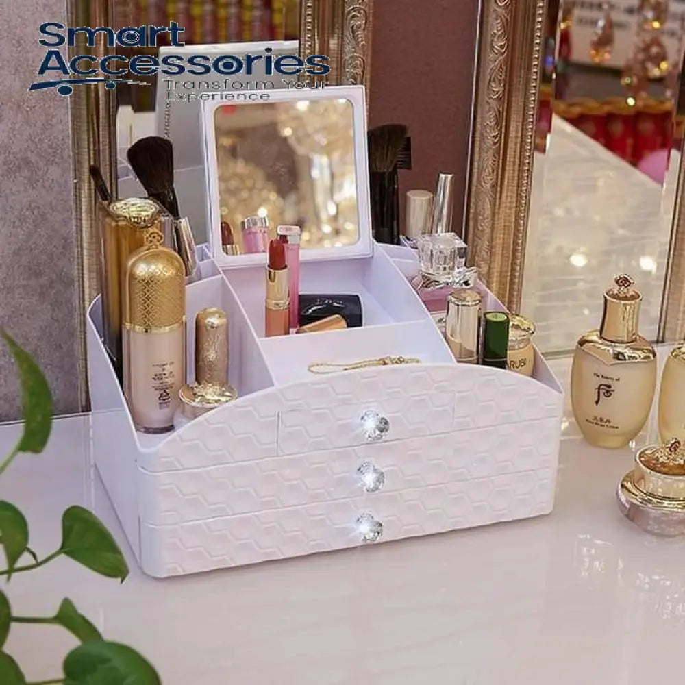 3 Drawer Jewelery And Cosmetic Organizer