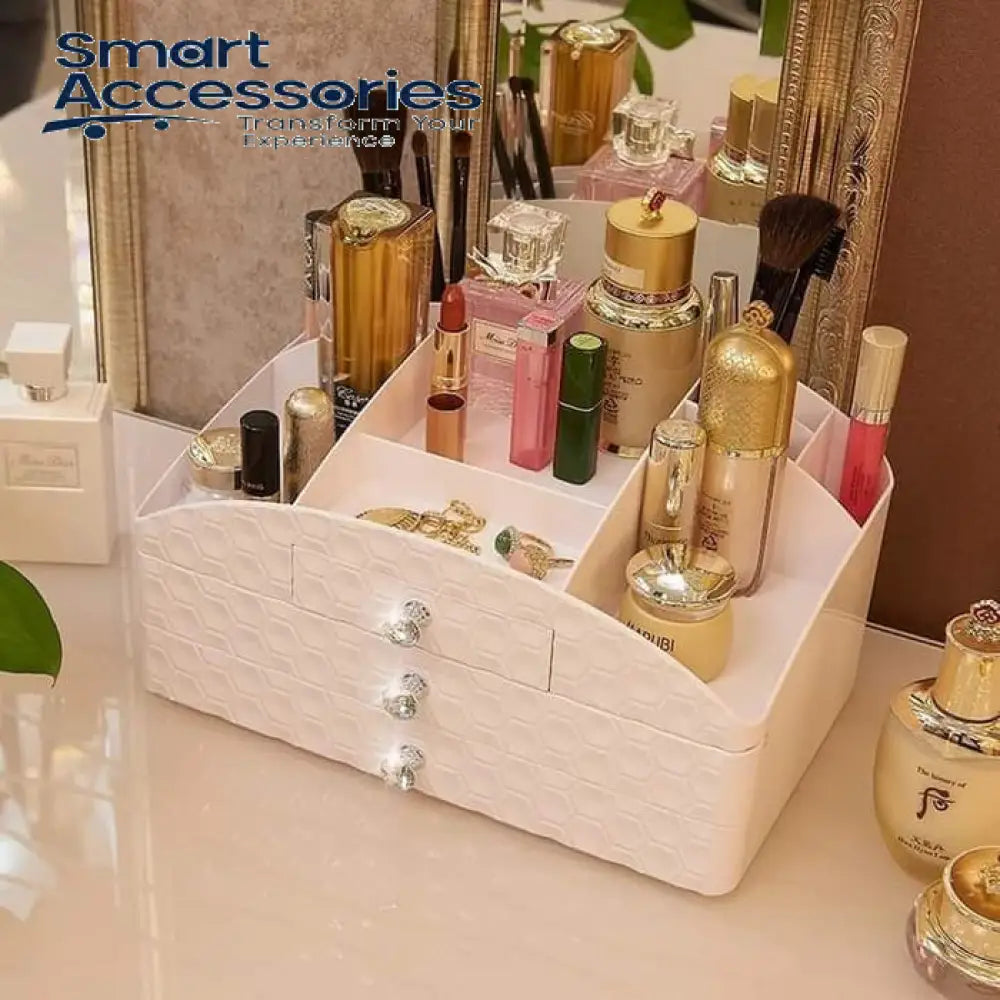 3 Drawer Jewelery And Cosmetic Organizer