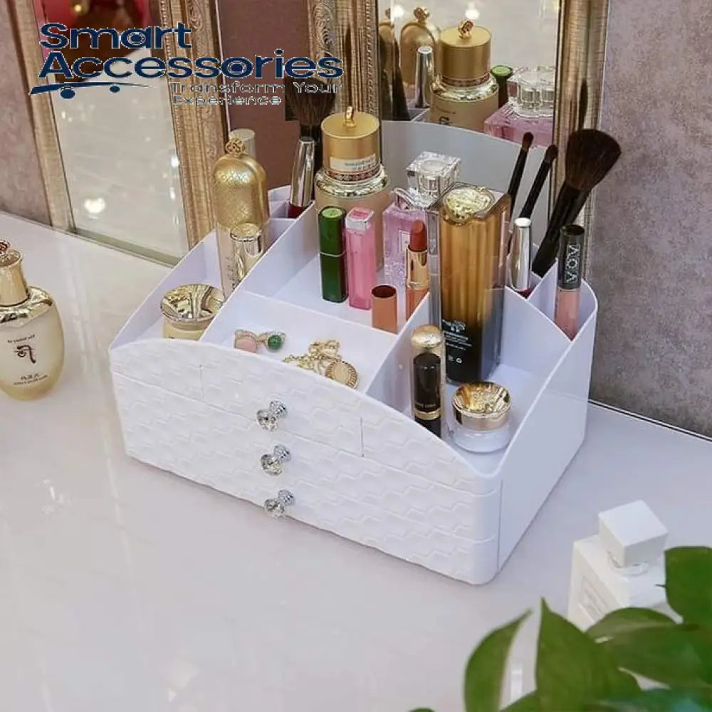 3 Drawer Jewelery And Cosmetic Organizer