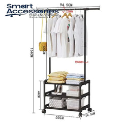 3 Layer Attachable Cloth Rack