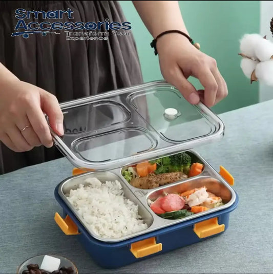 3 Portion Stainless Steel Lunch Box