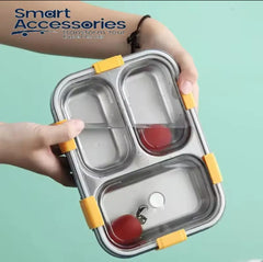 3 Portion Stainless Steel Lunch Box