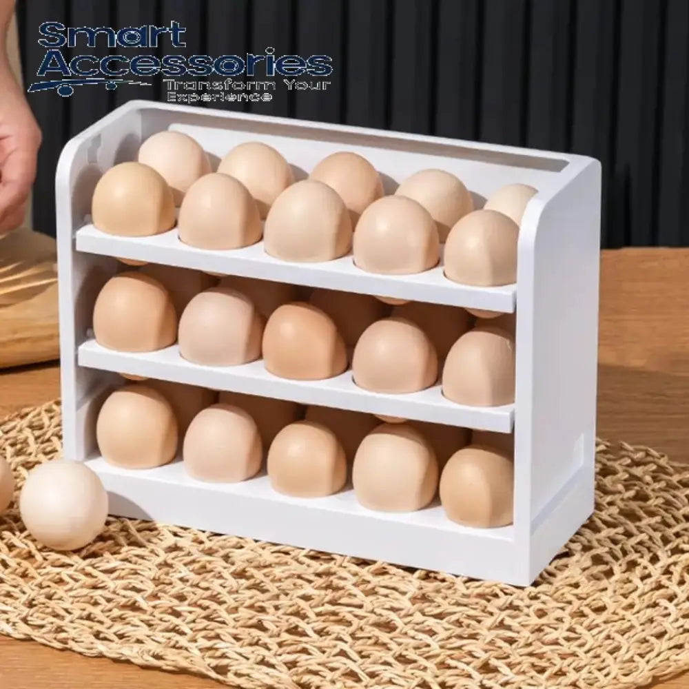 30 Grid Egg Holder For Refrigerator 3-Layer Storage Container