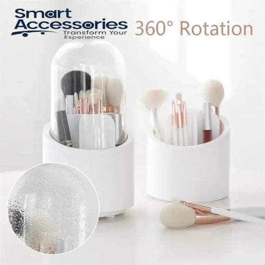 360 Degree Rotating Makeup Brush Storage Box