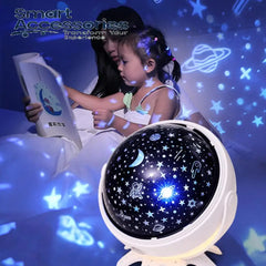 360 Rotating Octopus Galaxy Lamp Music Party Light With Rc Star Projector