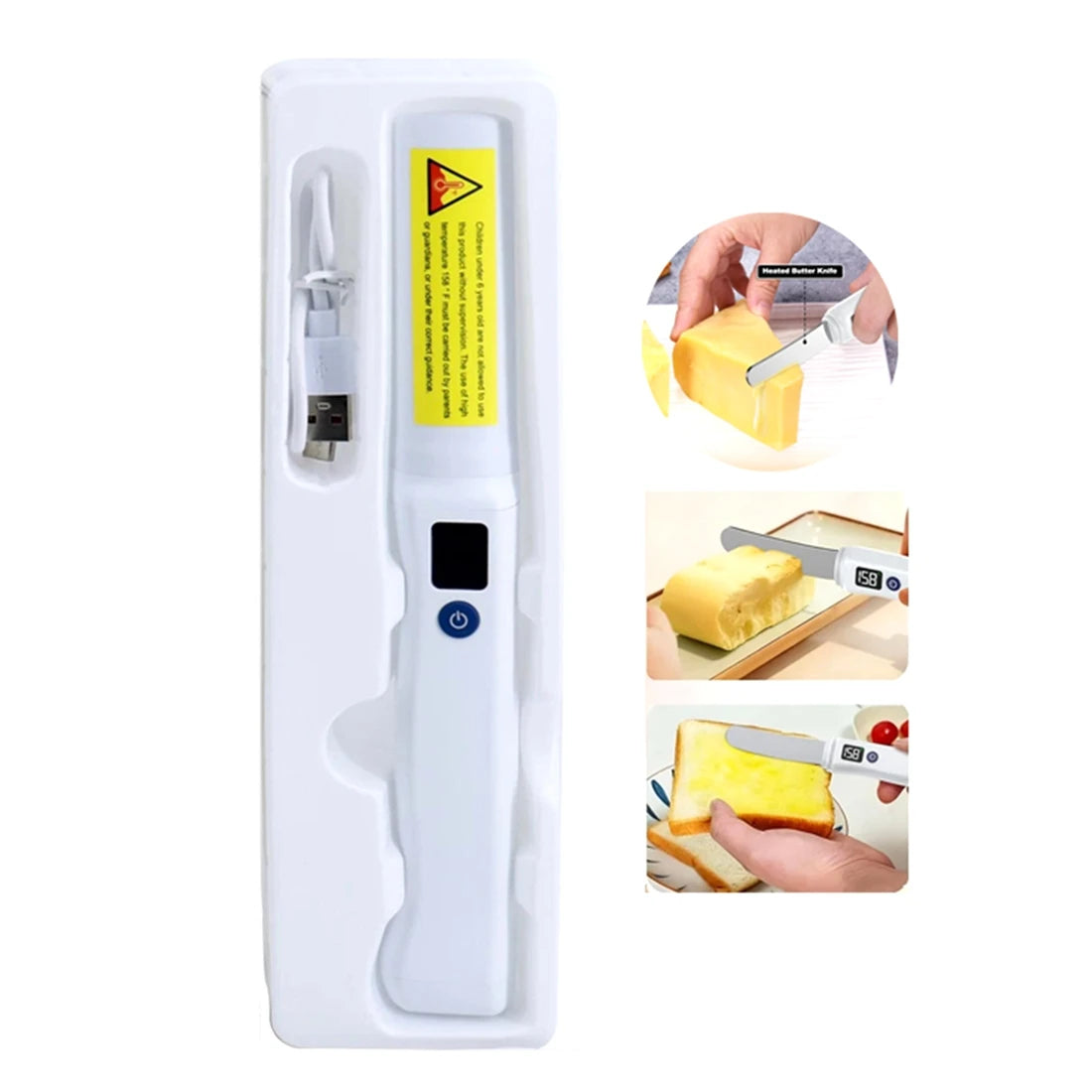 Electric Heated Butter Knife – Multipurpose Spread Cutter for Butter, Cheese & Jam