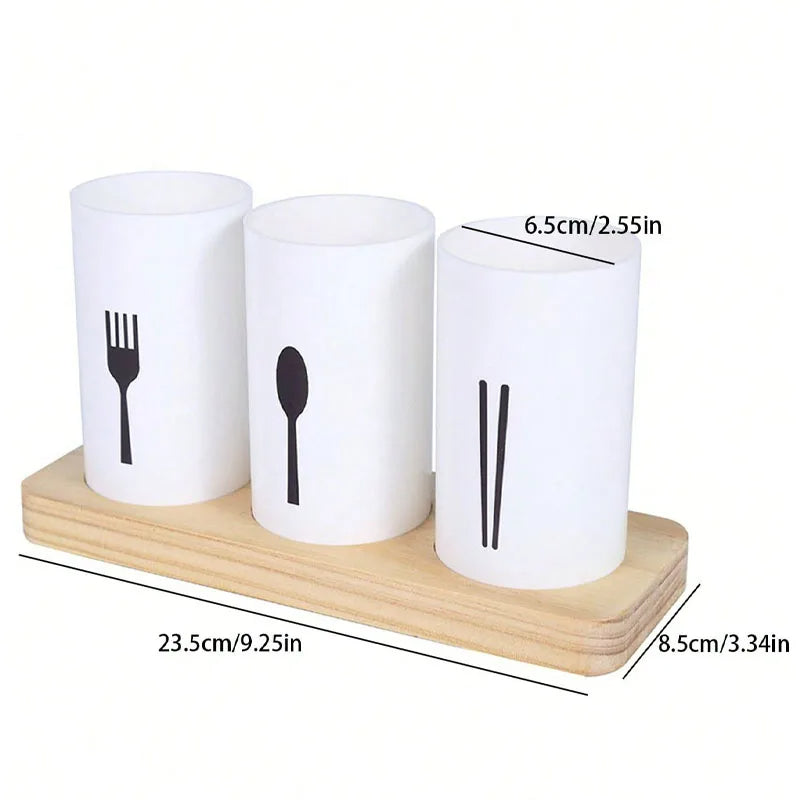 Multifunctional Spoon Fork Chopsticks Drain Tube Tableware Storage Rack Tableware Rack Kitchen Storage Rack