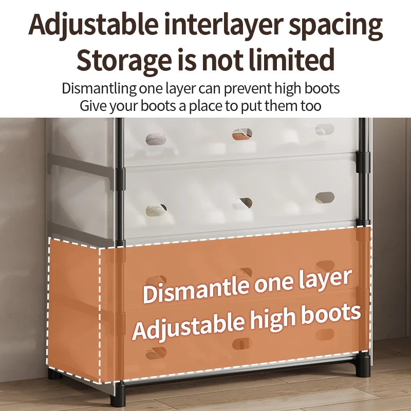 Smart Entryway Organizer – Coat Rack with Shoe Storage Cabinet