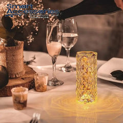 3D Crystal Diamond Led Lamp - Rechargeable