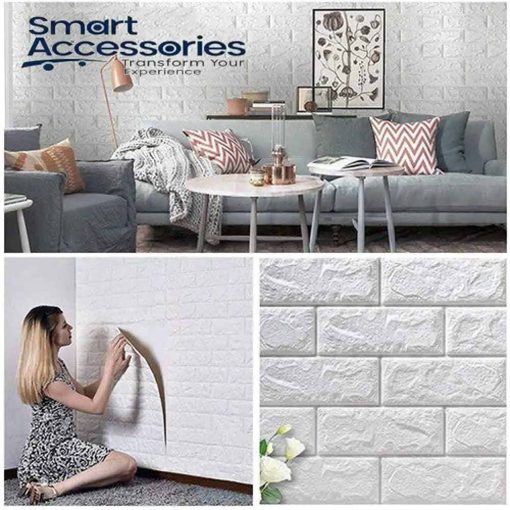 3D Foam Brick Wall Sheets