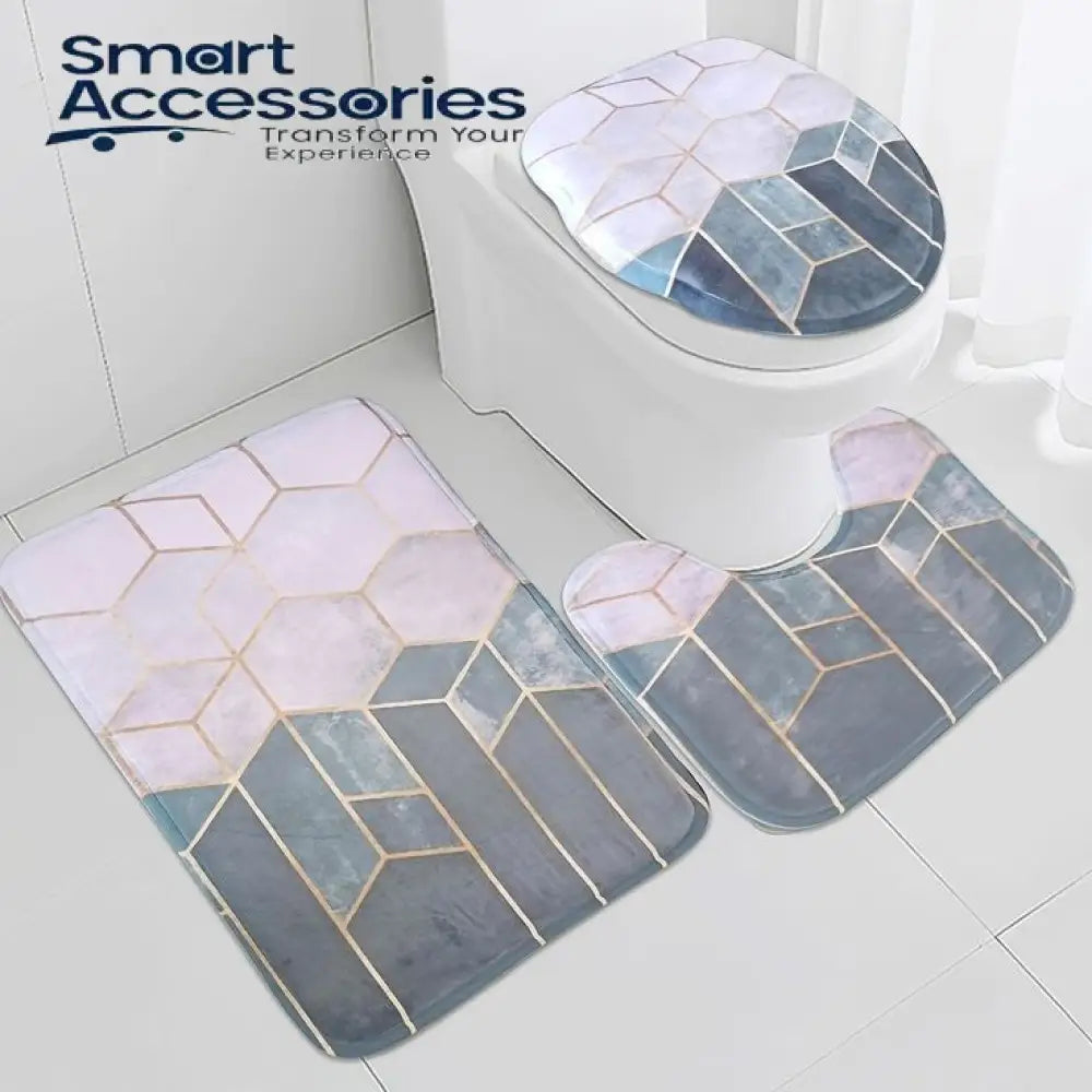 3Pcs Super Absorbent Bath Matt Set