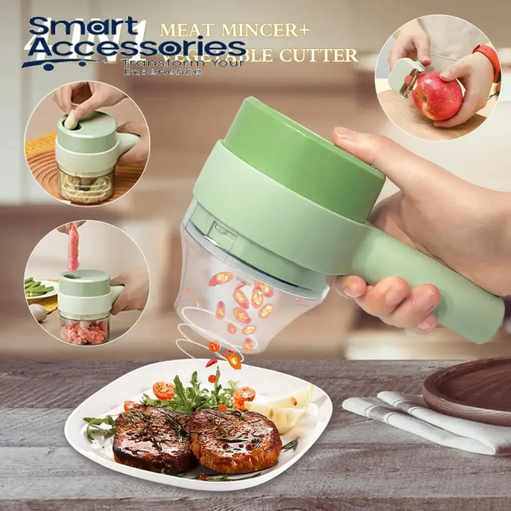 Multi Task Chopper 4 in 1 Chargeable Multifunctional Chopper – Smart Accessories PK