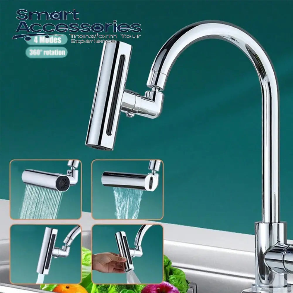 4 Modes Faucet Waterfall Outlet Splash