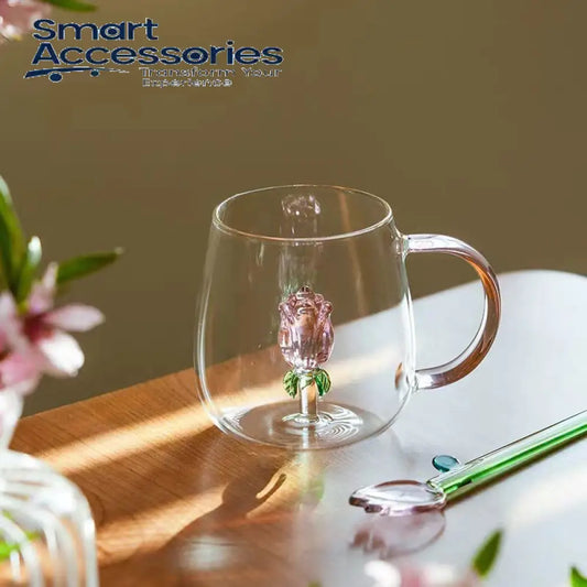 400Ml Creative 3D Glass Mug Cute Cartoon Animal Cup With Handle Coffee Milk Tea