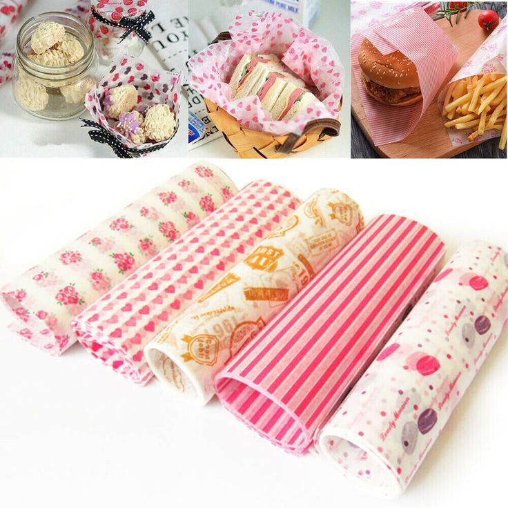 50 Pcs Decorated Wax Paper