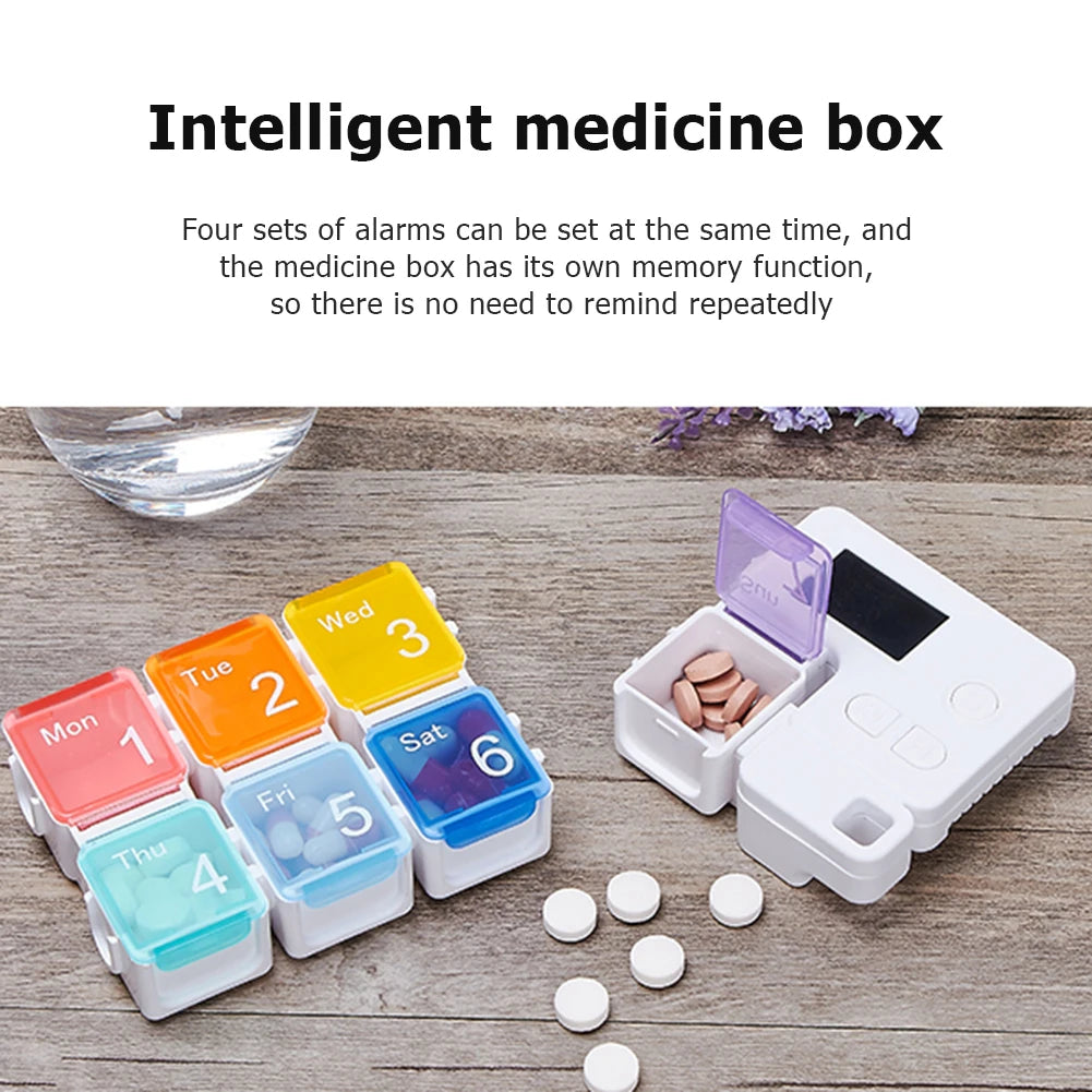 SmartPill™ 7-Day Digital Medicine Organizer with Reminder