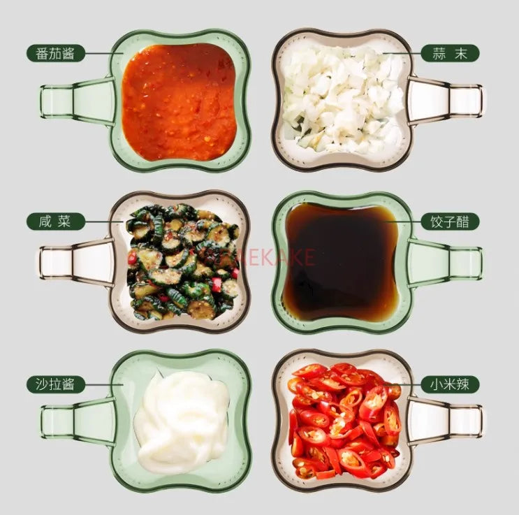 "6-Piece Luxury Glass Handle Bowls Set – Multi-Purpose Serving Dishes"