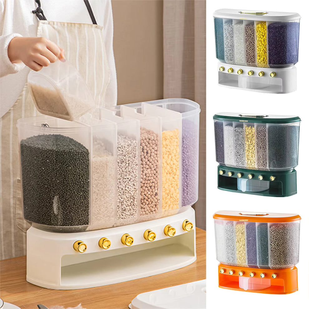 WALL MOUNTED 10KG SEALED RICE CONTAINER