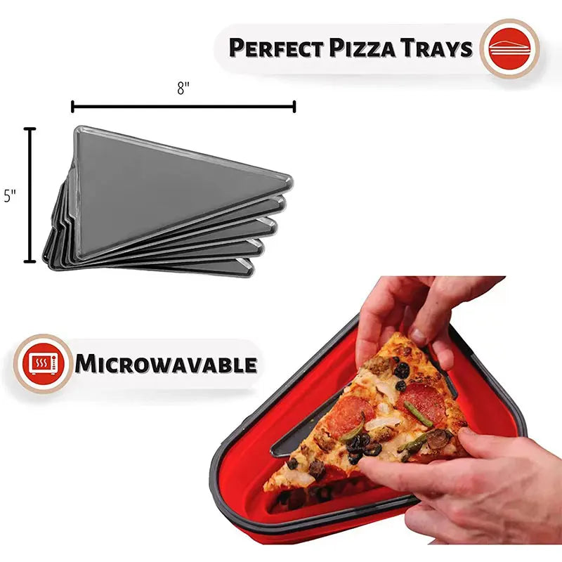 Reusable Pizza Storage Box with 5 Trays – Kitchen Organizer