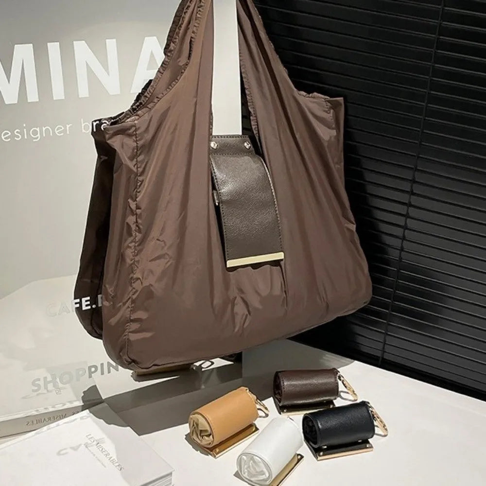 Foldable Keychain Tote Bag – Large Capacity Reusable Shopping Bag