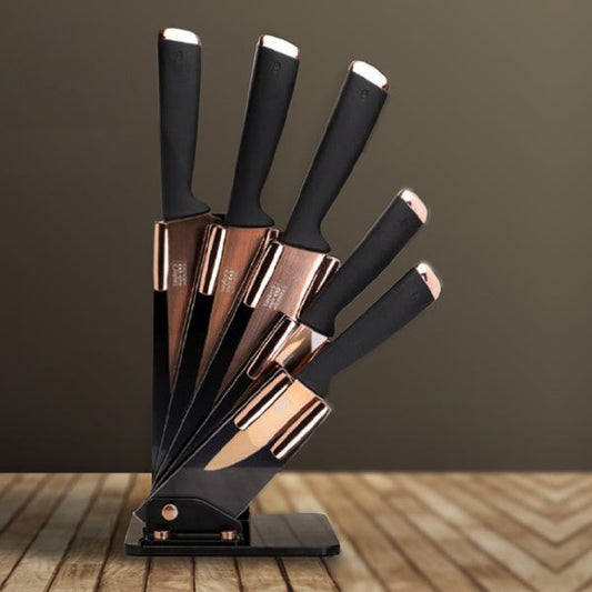 6Pcs Knife Set With Stand