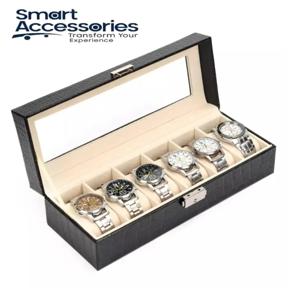 6 And 10 Slot Leather Watch Organizers