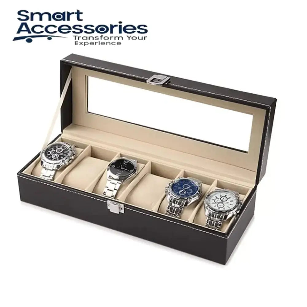 6 And 10 Slot Leather Watch Organizers Slot