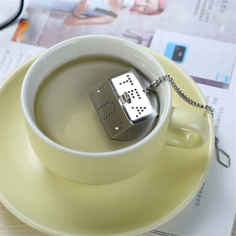 "Cute House Tea Infuser – Stainless Steel Loose Leaf Strainer")