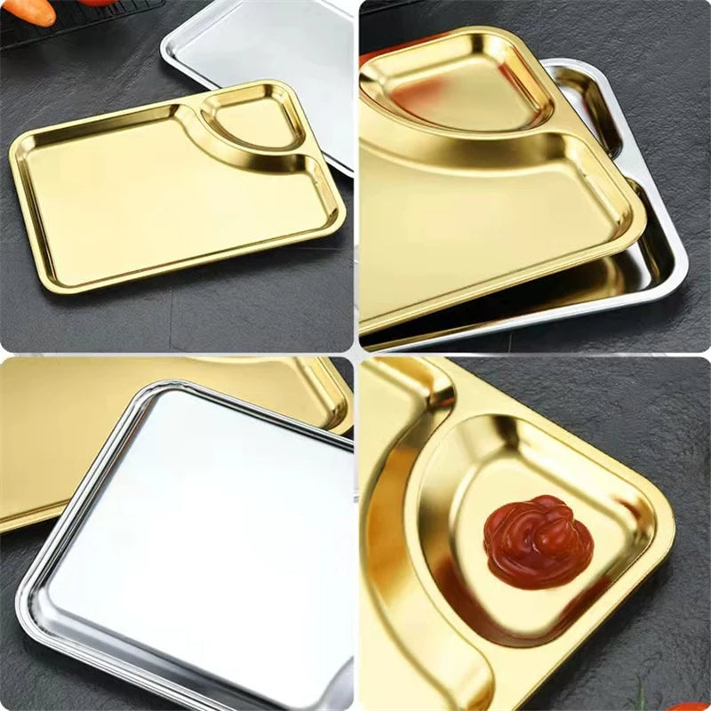 Stainless Sauce & Snack Plate